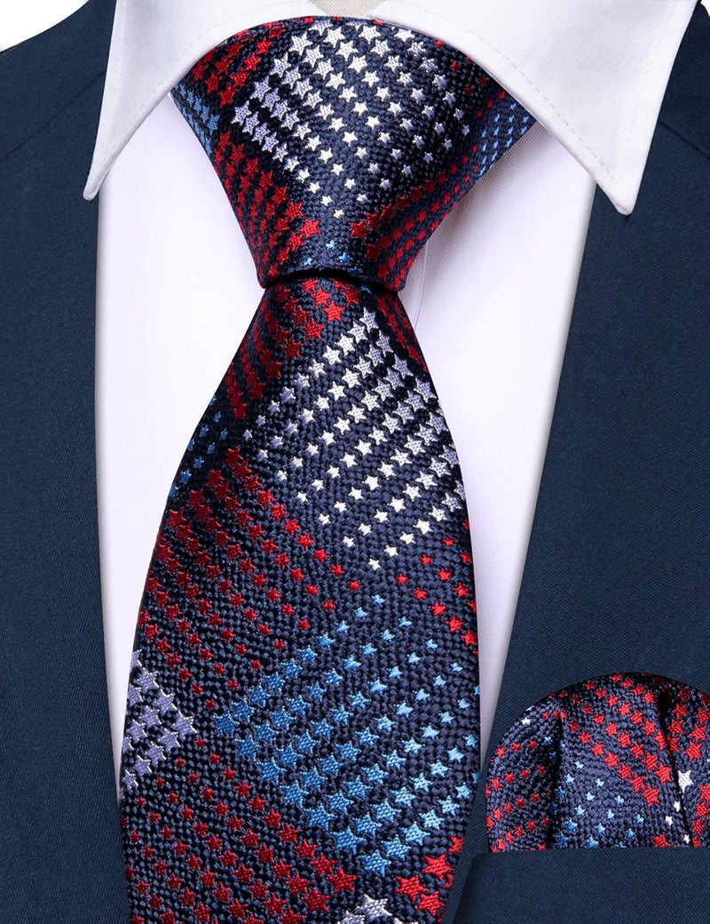 Barry.Wang Store Ties for Boys 47.2" Self-Necktie Kids and Pocket Square Set Teenager Uniform Graduation Performance Age 6-15 - Image 4